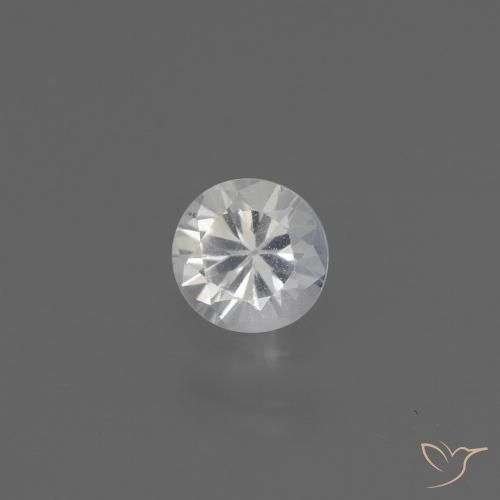 0.39ct Natural White Sapphire, Round, VS