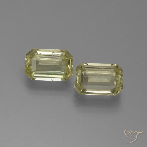 1.23 ct Yellow Sapphire, 6.1 x 4 mm Octagon Cut From Tanzania, Photo A