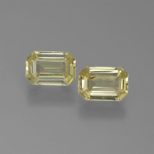 Light Laguna Yellow Sapphire Gem - 0.6ct Octagon Facet (ID: 444884)