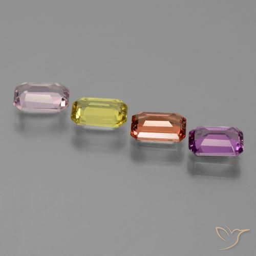 Sapphire Gemstones in 6 x 4 mm (calibrated) Size for Sale, Sapphire Stones in Multicolor Color