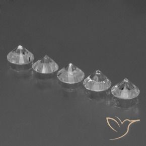 Sapphire Gemstones in 4.3 mm Size for Sale, Sapphire Stones in White Color