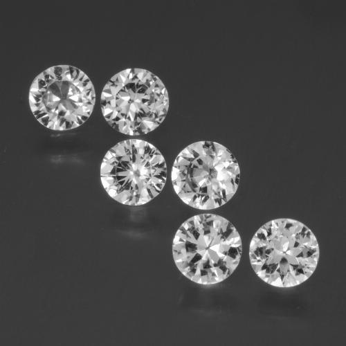 White Sapphire Gem - 0.4ct Diamond-Cut (ID: 444923)