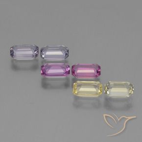 Sapphire Gemstones in 6 x 4 mm (calibrated) Size for Sale, Sapphire Stones in Multicolor Color