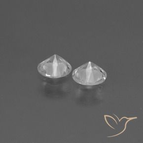 Sapphire Gemstones in 4.5 mm (calibrated) Size for Sale, Sapphire Stones in White Color