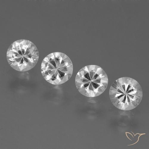 Clear White Сапфир Камень - 0.4ct Бриллиантовая Огранка (ID: 445206)