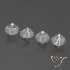 Sapphire Gemstones in 4.5 mm (calibrated) Size for Sale, Sapphire Stones in White Color