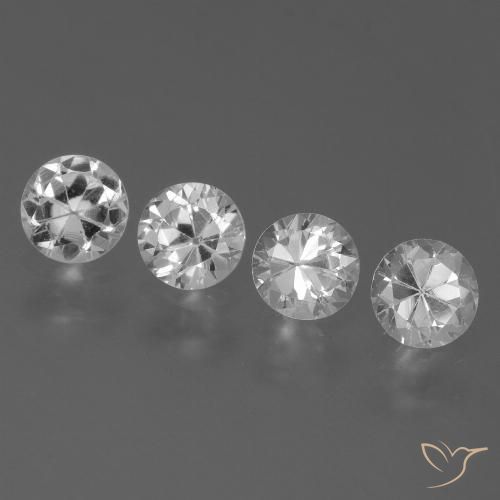 Blanco Zafiro Gema - 0.4ct Corte Diamante (ID: 445212)