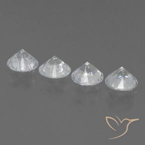 Sapphire Gemstones in 4.5 mm (calibrated) Size for Sale, Sapphire Stones in White Color