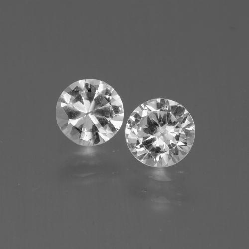 Clear White Sapphire Gem - 0.4ct Diamond-Cut (ID: 445234)