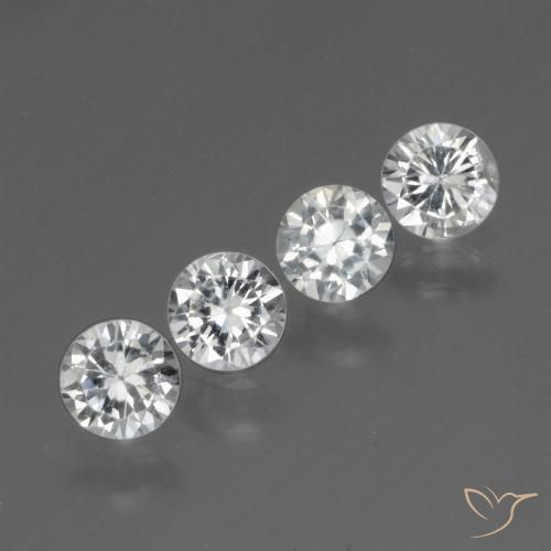 White Sapphire Gem - 0.4ct Diamond-Cut (ID: 445265)