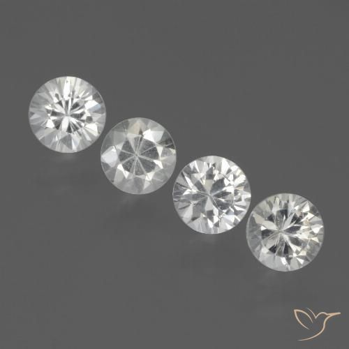 1.77ctw Natural White Sapphire, Round, VS