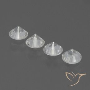 Sapphire Gemstones in 4.5 mm (calibrated) Size for Sale, Sapphire Stones in White Color