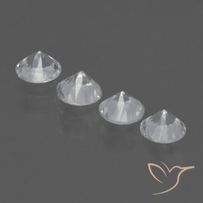 Sapphire Gemstones in 4.5 mm (calibrated) Size for Sale, Sapphire Stones in White Color