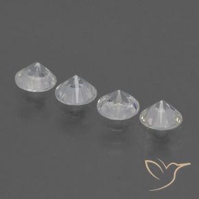 Sapphire Gemstones in 4.5 mm (calibrated) Size for Sale, Sapphire Stones in White Color