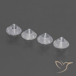 Sapphire Gemstones in 4.4 mm Size for Sale, Sapphire Stones in White Color