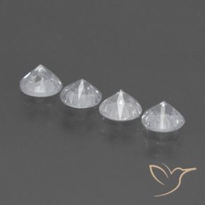 Sapphire Gemstones in 4.5 mm (calibrated) Size for Sale, Sapphire Stones in White Color