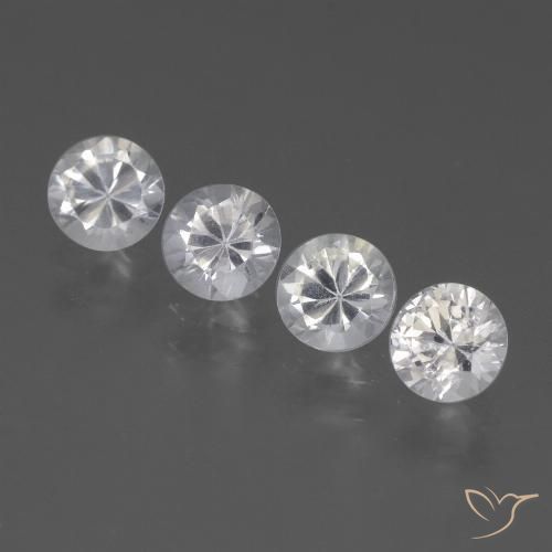 Blanco Zafiro Gema - 0.4ct Corte Diamante (ID: 445329)