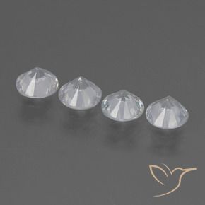 Sapphire Gemstones in 4.5 mm (calibrated) Size for Sale, Sapphire Stones in White Color