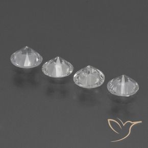 Sapphire Gemstones in 4.5 mm (calibrated) Size for Sale, Sapphire Stones in White Color