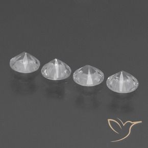 Sapphire Gemstones in 4.5 mm (calibrated) Size for Sale, Sapphire Stones in White Color