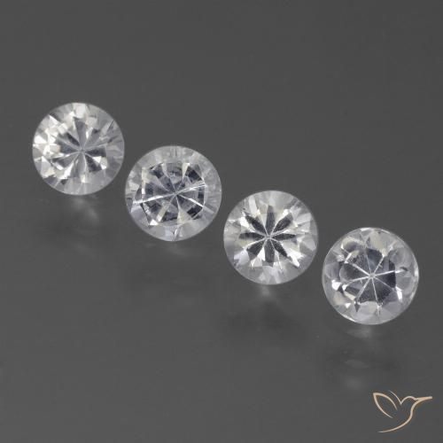 Белый Сапфир Камень - 0.4ct Бриллиантовая Огранка (ID: 445377)