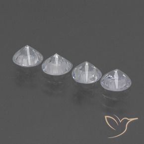 Sapphire Gemstones in 4.5 mm (calibrated) Size for Sale, Sapphire Stones in White Color