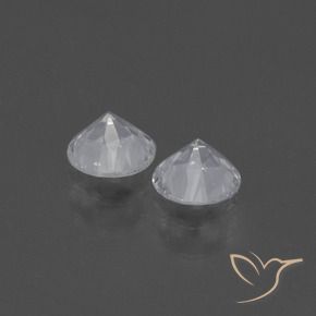 Sapphire Gemstones in 4.5 mm (calibrated) Size for Sale, Sapphire Stones in White Color