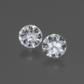 Clear White Sapphire Gem - 0.3ct Diamond-Cut (ID: 445437)