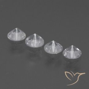 Sapphire Gemstones in 4.5 mm (calibrated) Size for Sale, Sapphire Stones in White Color