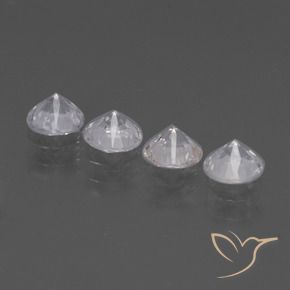 Sapphire Gemstones in 4.5 mm (calibrated) Size for Sale, Sapphire Stones in White Color