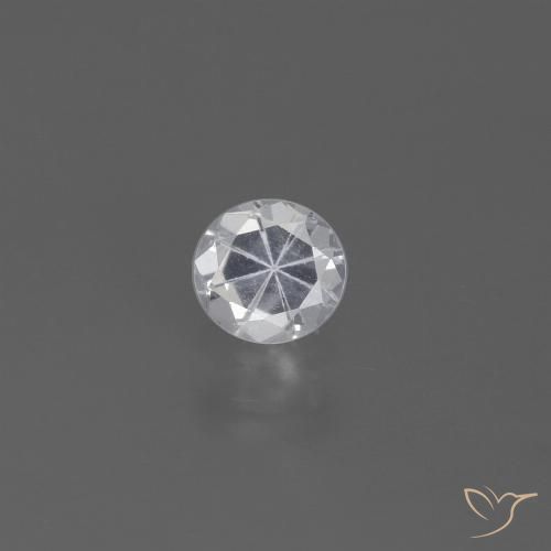 0.44ct Natural White Sapphire, Round, VS
