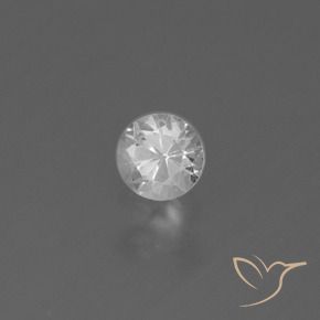 0.33 ct White Sapphire Stone, Natural Sapphire in Diamond-Cut Shape for Sale