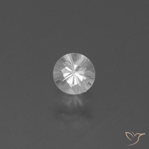 0.43ct Natural White Sapphire, Round, VS