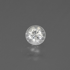 White Sapphire Gem - 0.5ct Round Facet (ID: 445548)