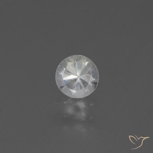 4,5 mm 毫米马达加斯加圆形白色蓝宝石,重 0,45 克拉,天然宝石,VS 净度,1 蓝宝石 - 颜色为白色,莫氏硬度为 9 适合日常佩戴饰品, 九月的诞生石, Photo A