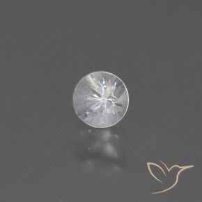 0.43 ct White Sapphire Stone, Natural Sapphire in Diamond-Cut Shape for Sale