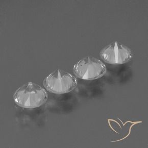 Sapphire Gemstones in 4.5 mm (calibrated) Size for Sale, Sapphire Stones in White Color
