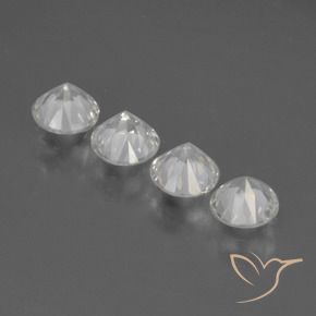 Sapphire Gemstones in 4.5 mm (calibrated) Size for Sale, Sapphire Stones in White Color