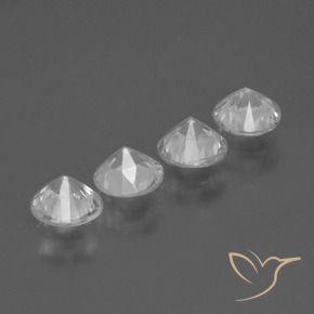 Sapphire Gemstones in 4.5 mm (calibrated) Size for Sale, Sapphire Stones in White Color