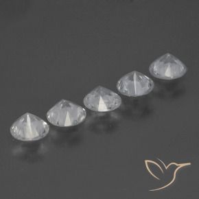 Sapphire Gemstones in 4.5 mm (calibrated) Size for Sale, Sapphire Stones in White Color