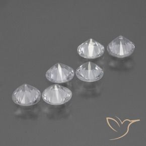 Sapphire Gemstones in 4.4 mm Size for Sale, Sapphire Stones in White Color