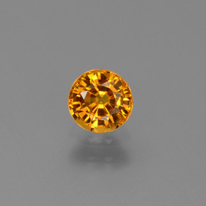Naranja albaricoque Zafiro Gema - 0.7ct Faceta Redonda (ID: 446368)