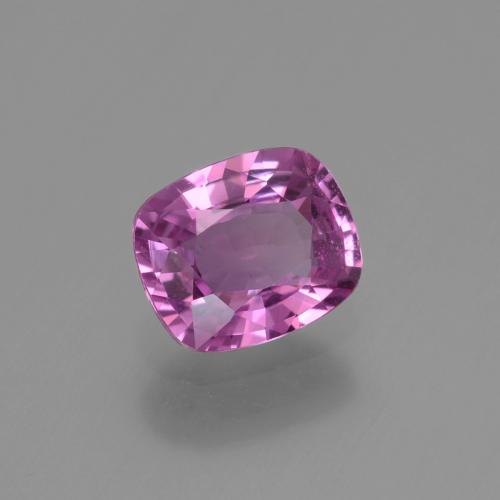 1.34 ct Purple Sapphire Stone, Natural Sapphire in Cushion-Cut Shape for Sale