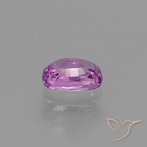 Sapphire Gemstone in 6.6 x 5.3 mm Size for Sale, Sapphire Stone in Medium-Dark Purple Color