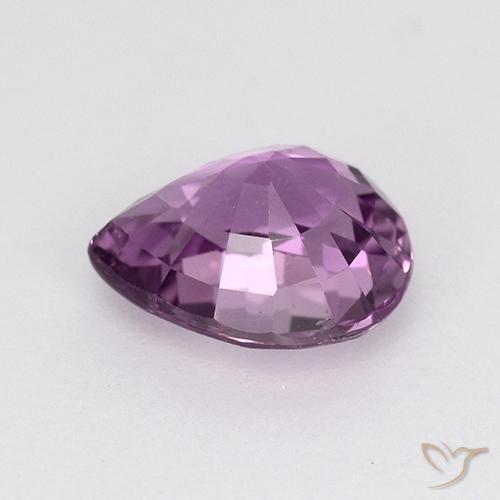 Sapphire Gemstone in 7.1 x 5.7 mm Size for Sale, Sapphire Stone in Intense Mauve Color
