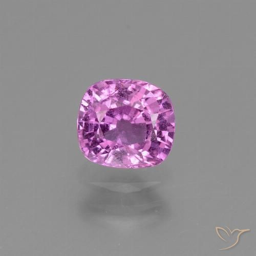 Saphir violet en vrac de 1,1 ct, taille coussin de 6 x 5,5 mm de Tanzanie, Photo A