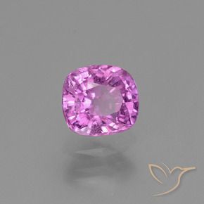 1.10 ct Purple Sapphire Stone, Natural Sapphire in Cushion-Cut Shape for Sale