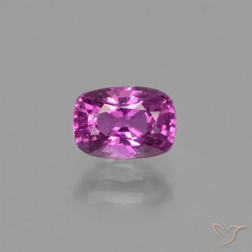 1.10ct Natural Bright Magenta Sapphire, Cushion, VS