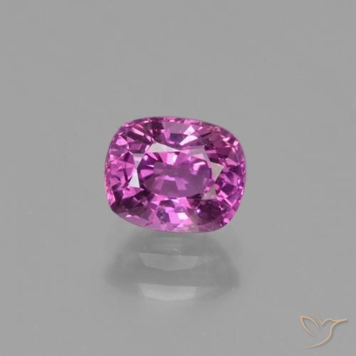 Saphir violet en vrac de 1,34 ct, taille coussin de 6,5 x 5,3 mm de Tanzanie, Photo A