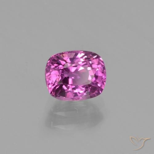 1.34 ct Purple Sapphire Stone, Natural Sapphire in Cushion-Cut Shape for Sale